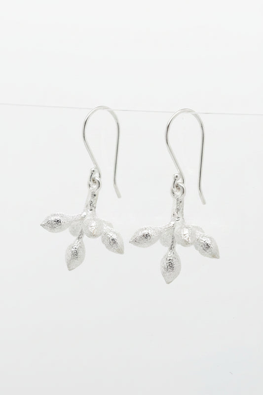 Sterling Silver Gum Blossom Earrings