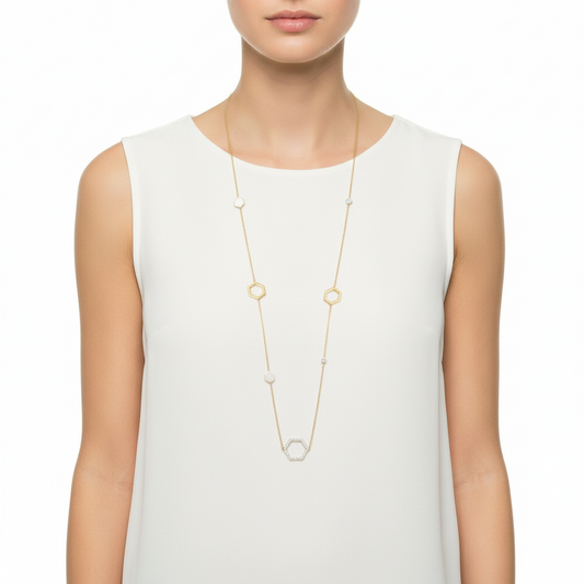 Hex Diamond Necklace