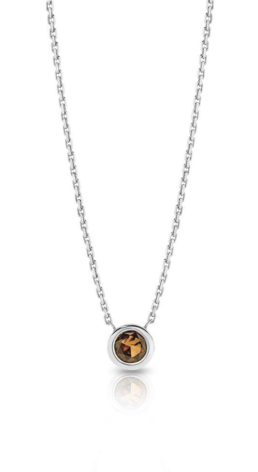 Rose Cut Cognac Diamond Necklace