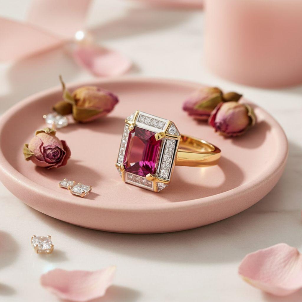 Pink Tourmaline Ring