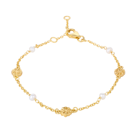 Poppy Bracelet with Pearls