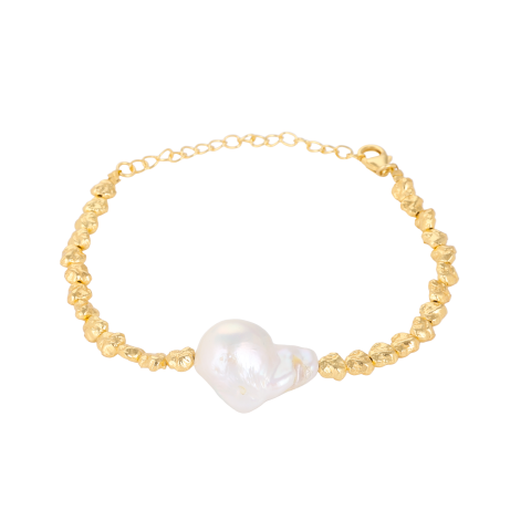 Pearl Pebble Bracelet