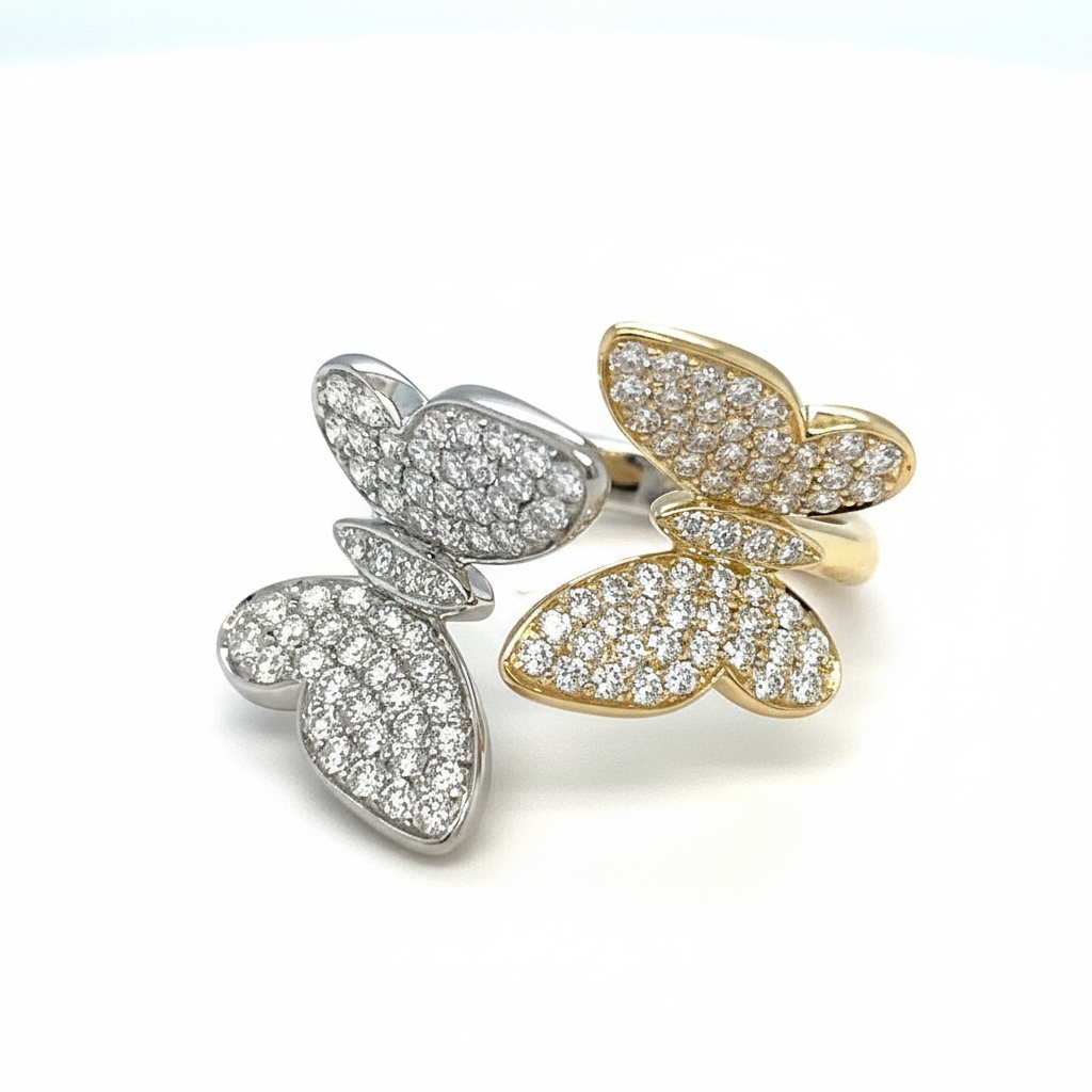Perching Butterflies Ring