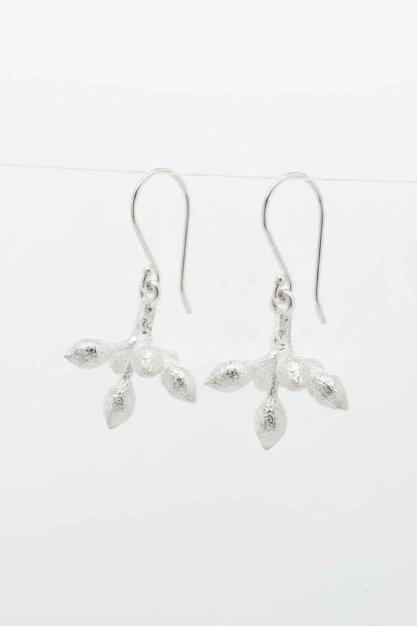 Sterling Silver Gum Blossom Earrings