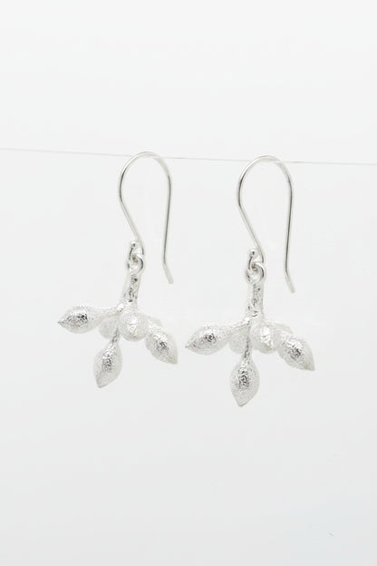 Sterling Silver Gum Blossom Earrings