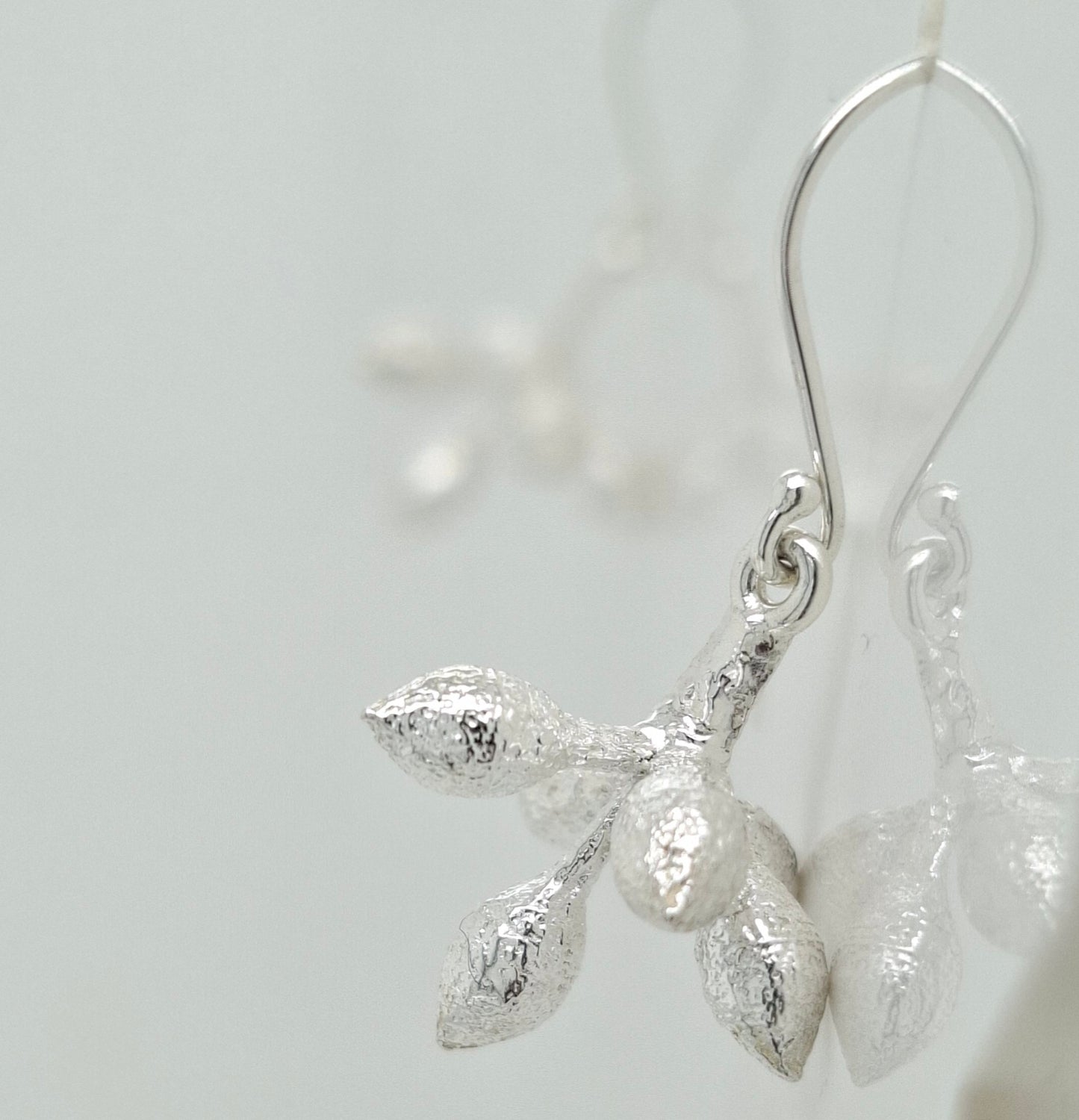 Sterling Silver Gum Blossom Earrings