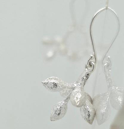 Sterling Silver Gum Blossom Earrings