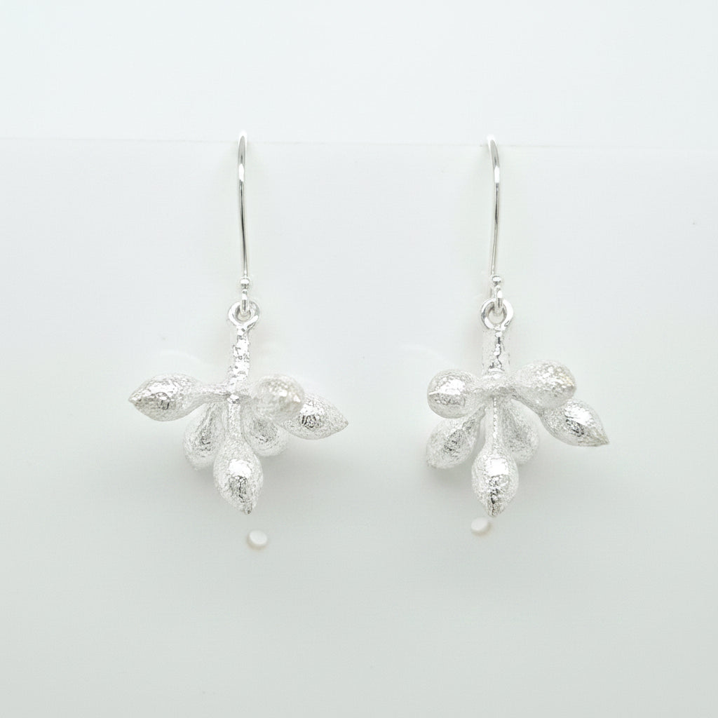 Sterling Silver Gum Blossom Earrings