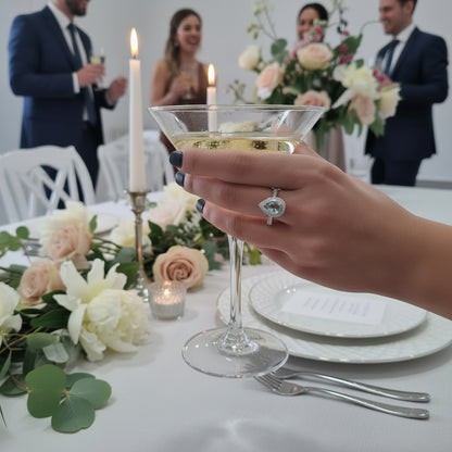 Diamond & Green Beryl Ring