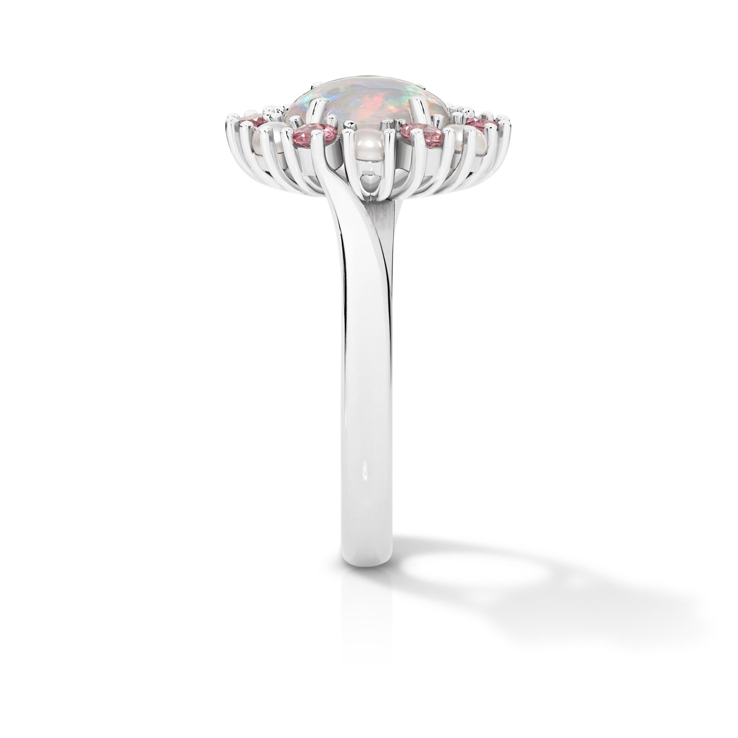 Opal Halo in Platinum