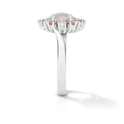 Opal Halo in Platinum