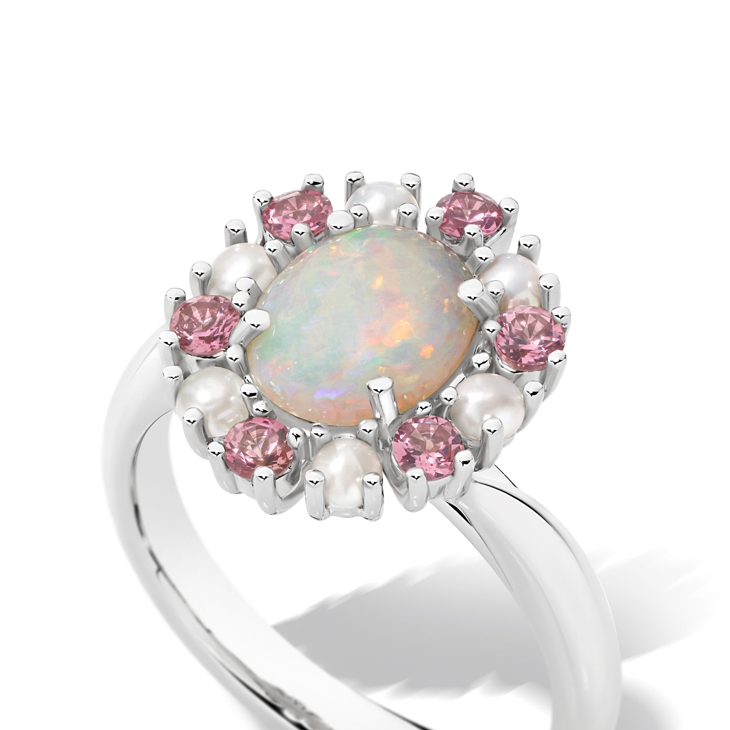 Opal Halo in Platinum