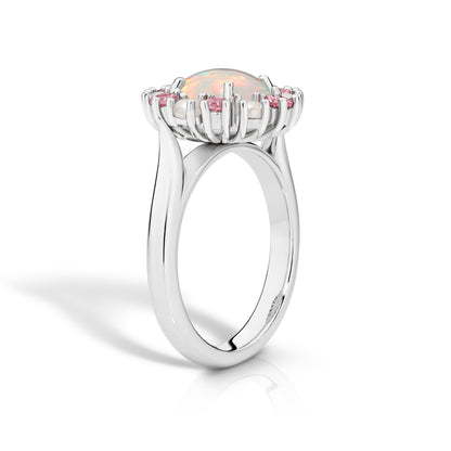 Opal Halo in Platinum
