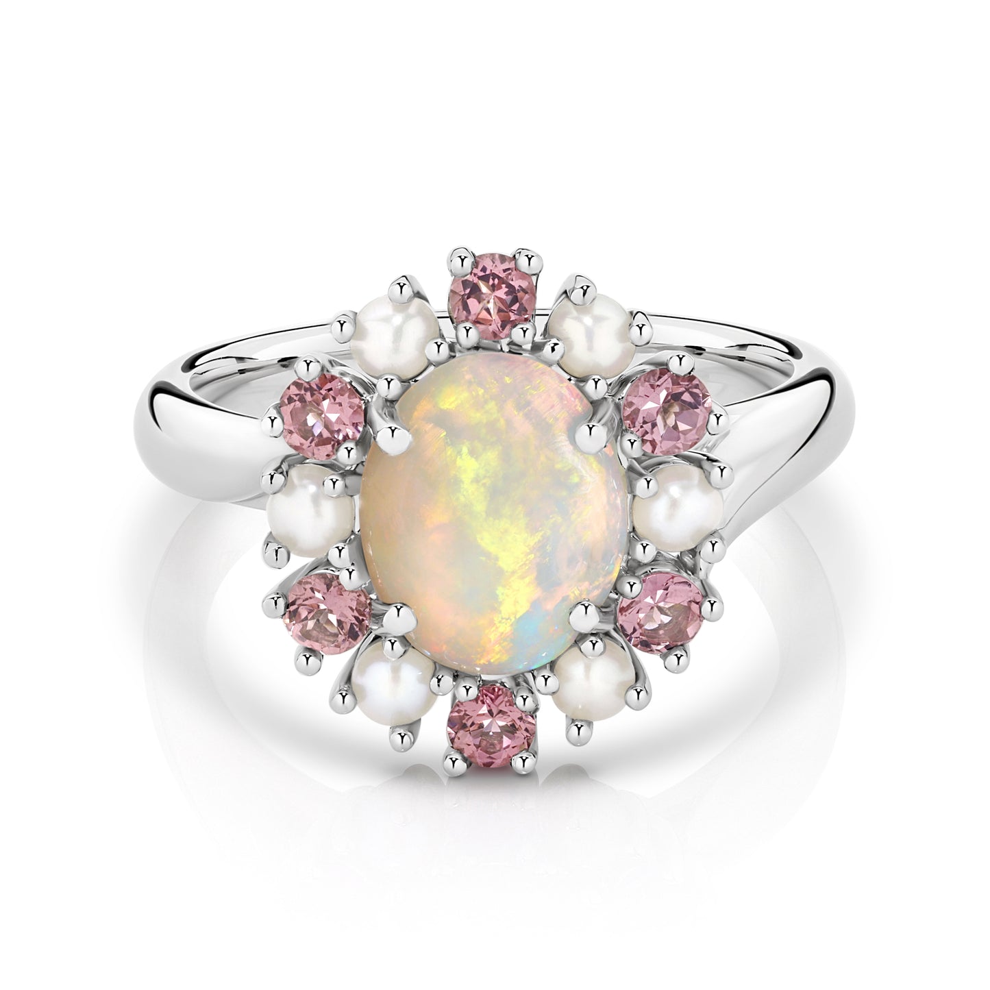 Opal Halo in Platinum