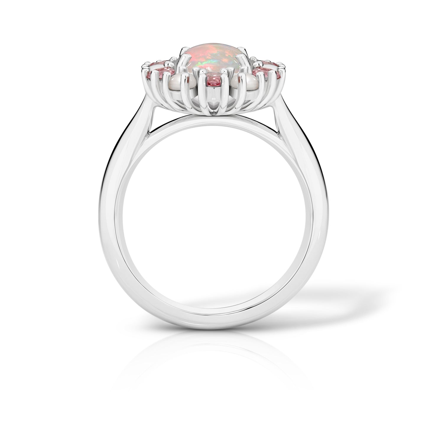 Opal Halo in Platinum