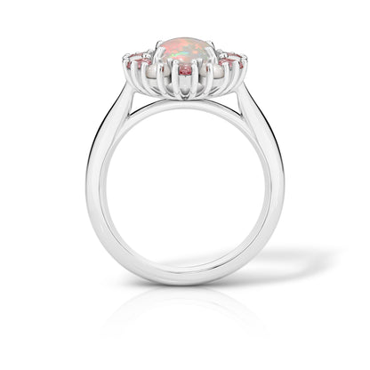 Opal Halo in Platinum