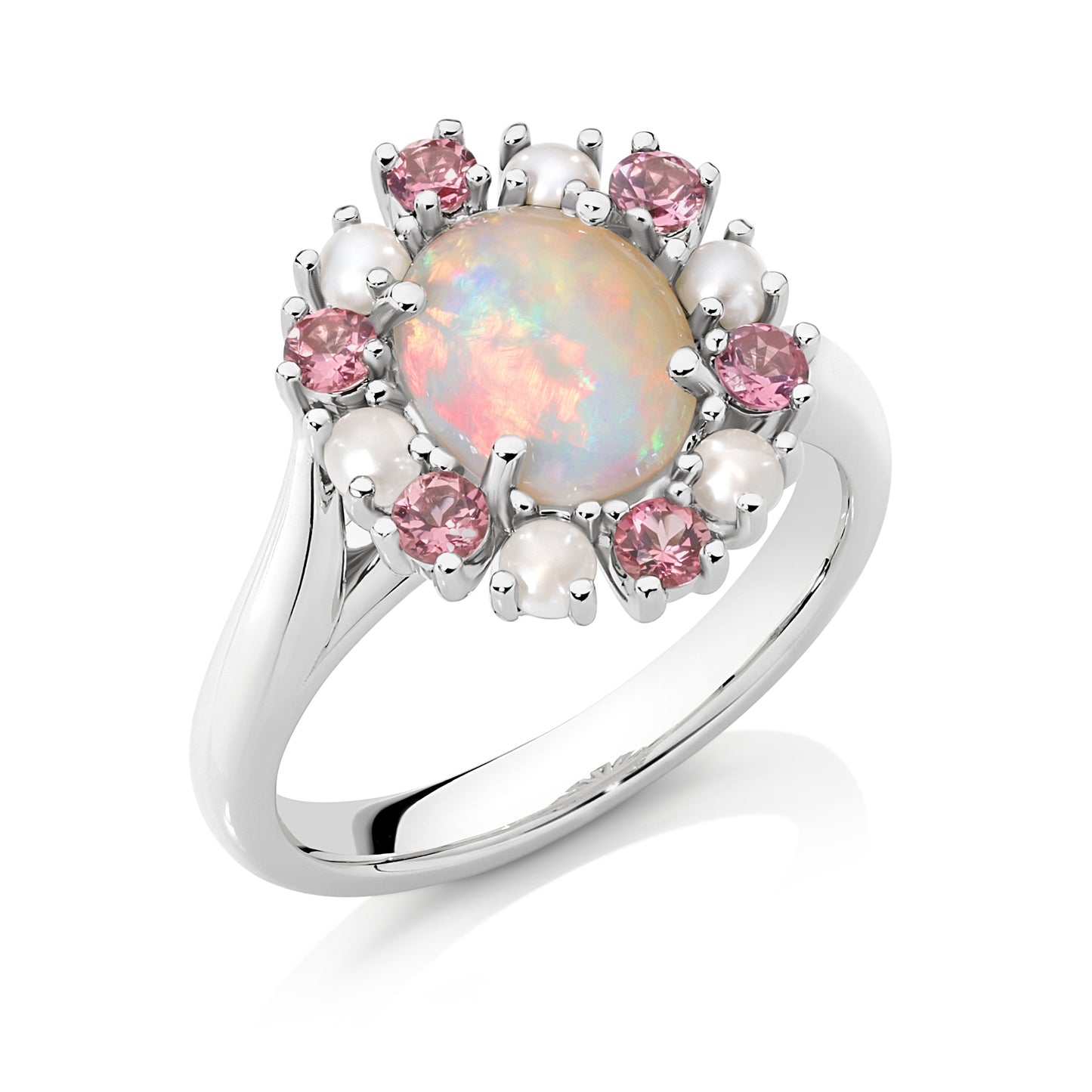 Opal Halo in Platinum