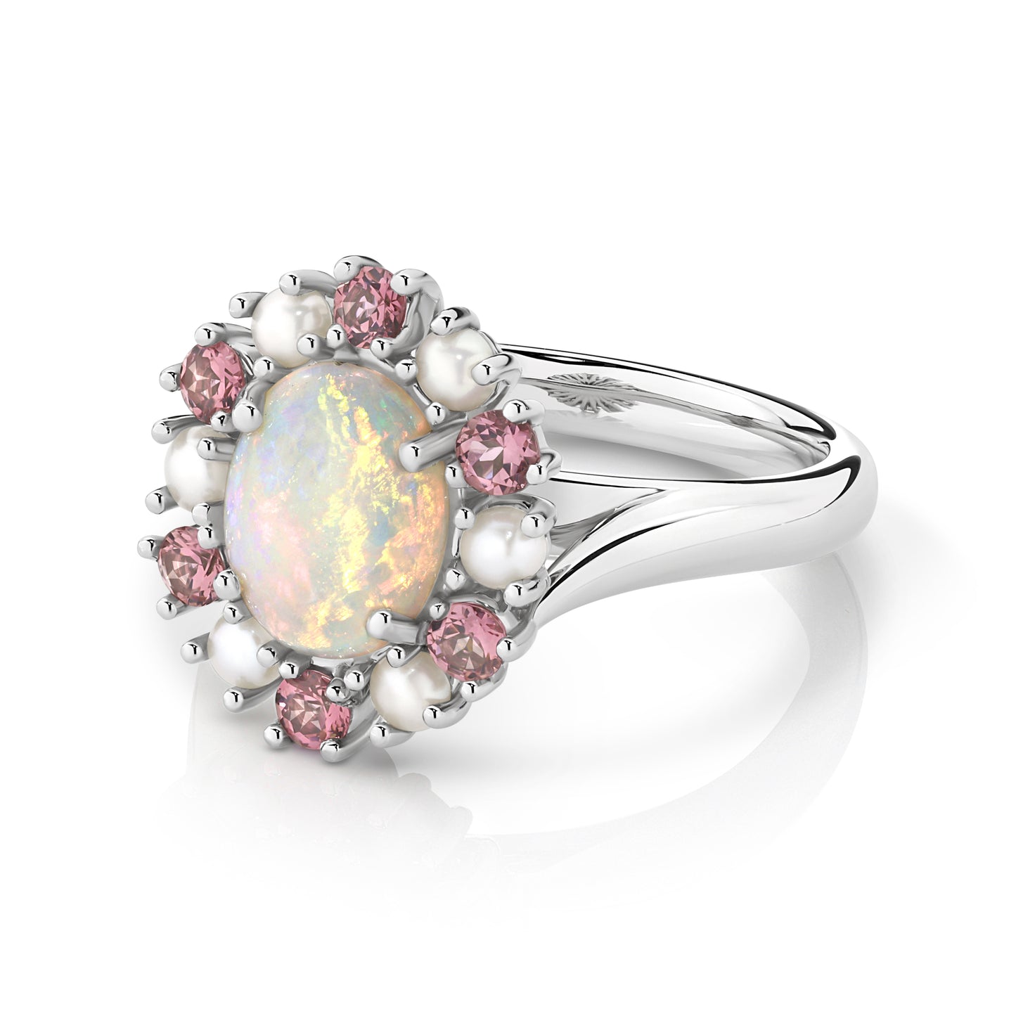 Opal Halo in Platinum
