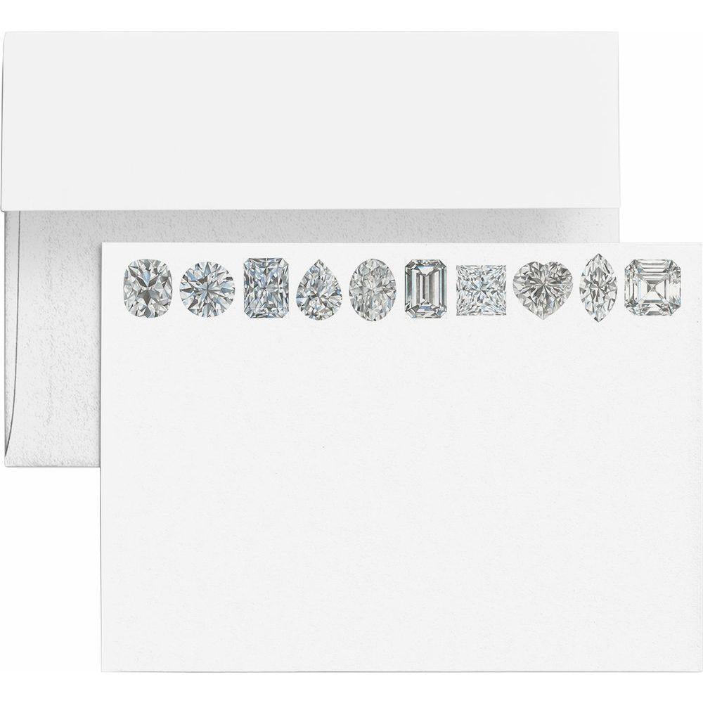 Diamond Shapes Note Card & Envelope