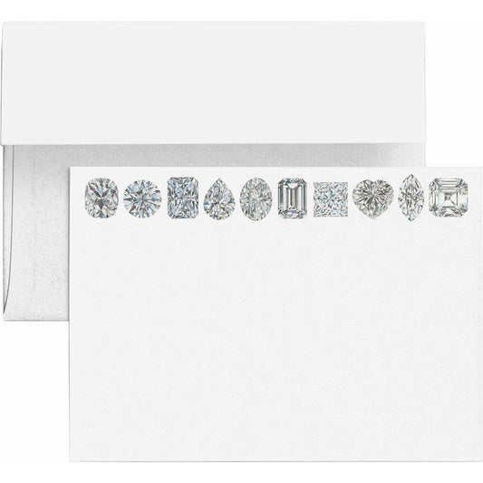 Diamond Shapes Note Card & Envelope