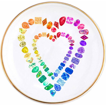 Gemstone Hearts Dish
