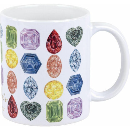 Fancy Colour Gemstone Mug