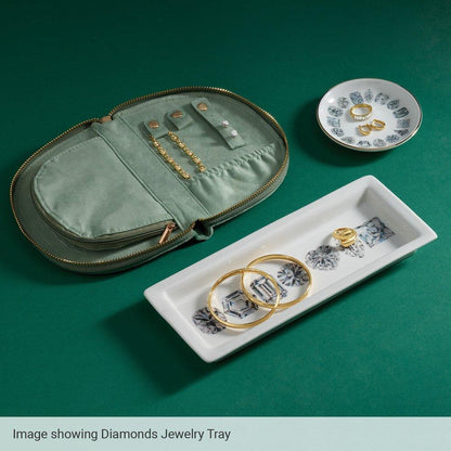White Diamond Jewellery Tray