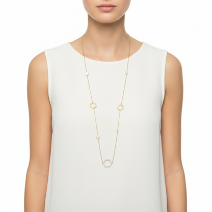 Hex Diamond Necklace