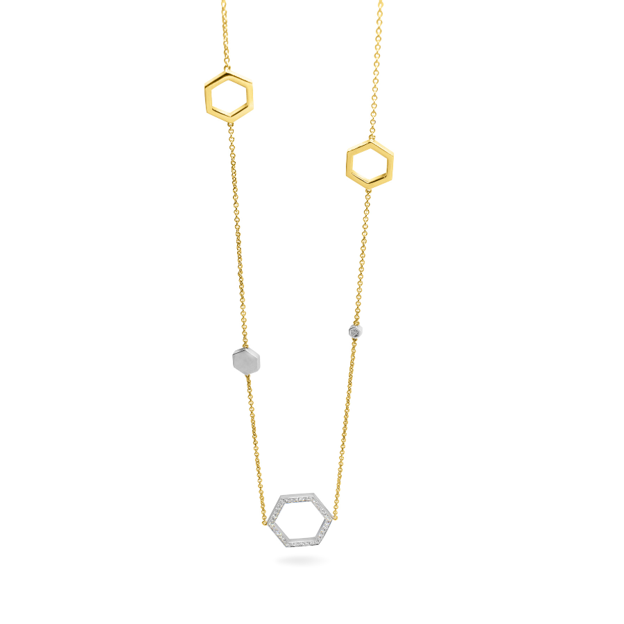 Hex Diamond Necklace