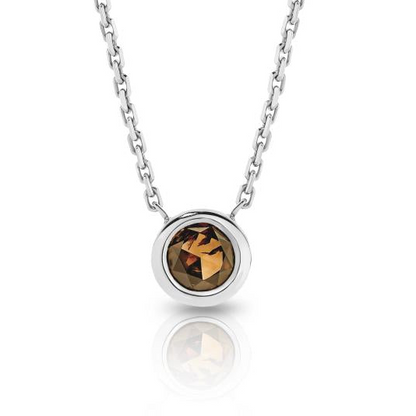 Rose Cut Cognac Diamond Necklace