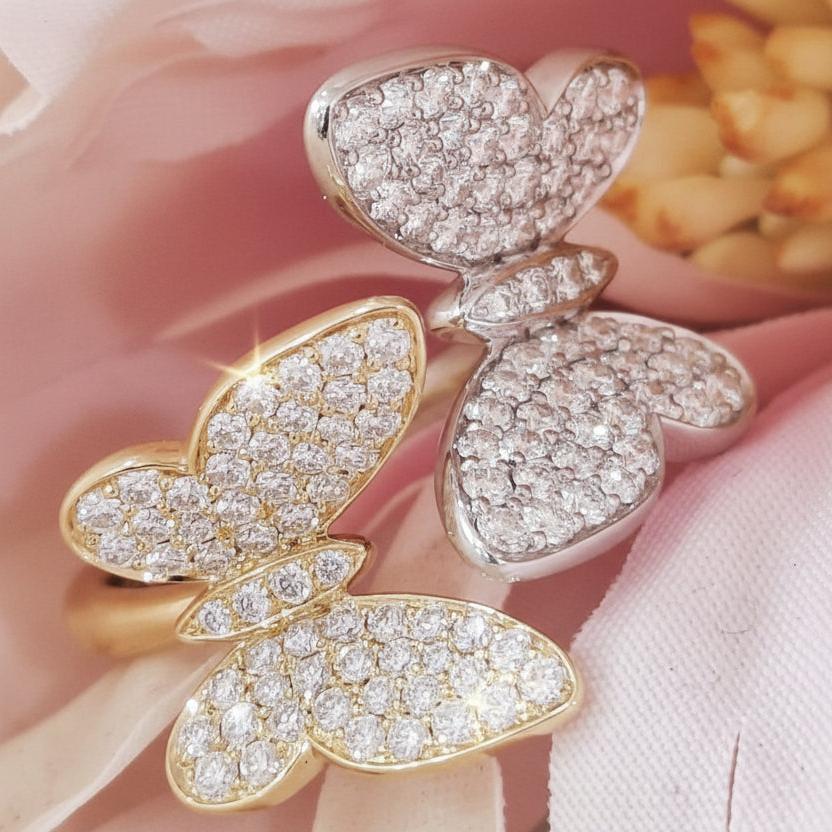 Perching Butterflies Ring