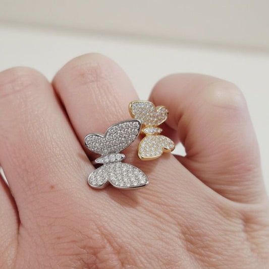 Perching Butterflies Ring