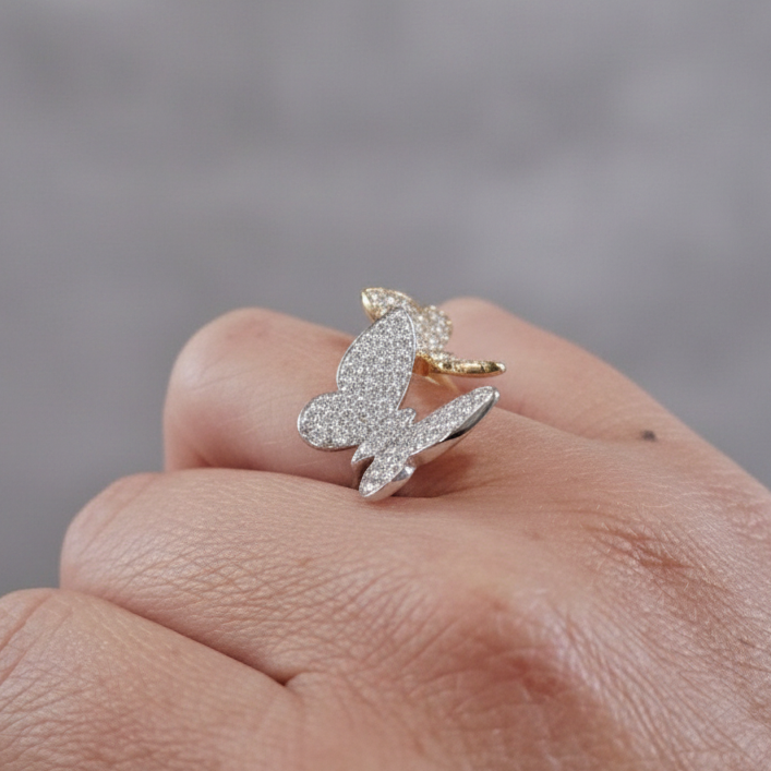Perching Butterflies Ring