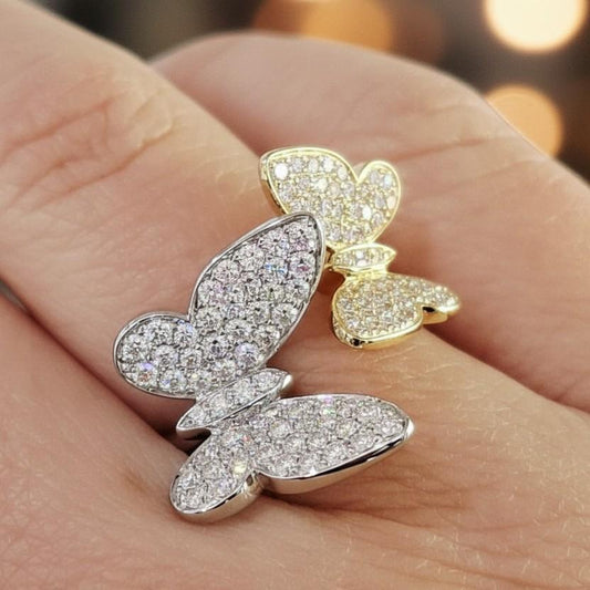 Perching Butterflies Ring
