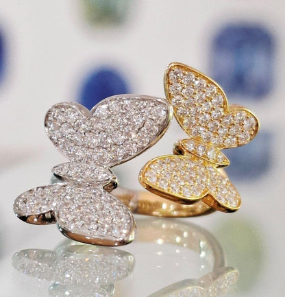 Perching Butterflies Ring