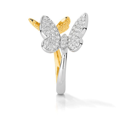 Perching Butterflies Ring