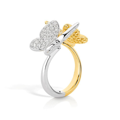 Perching Butterflies Ring
