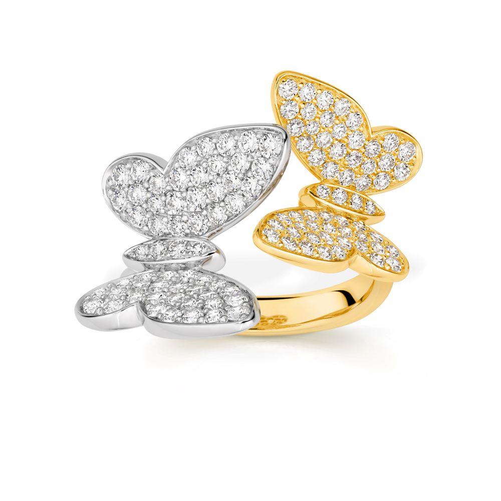 Perching Butterflies Ring