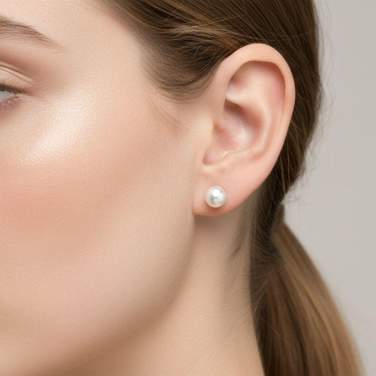 South Sea Keshi Pearl Studs