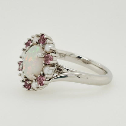Opal Halo in Platinum