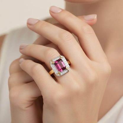 Pink Tourmaline Ring