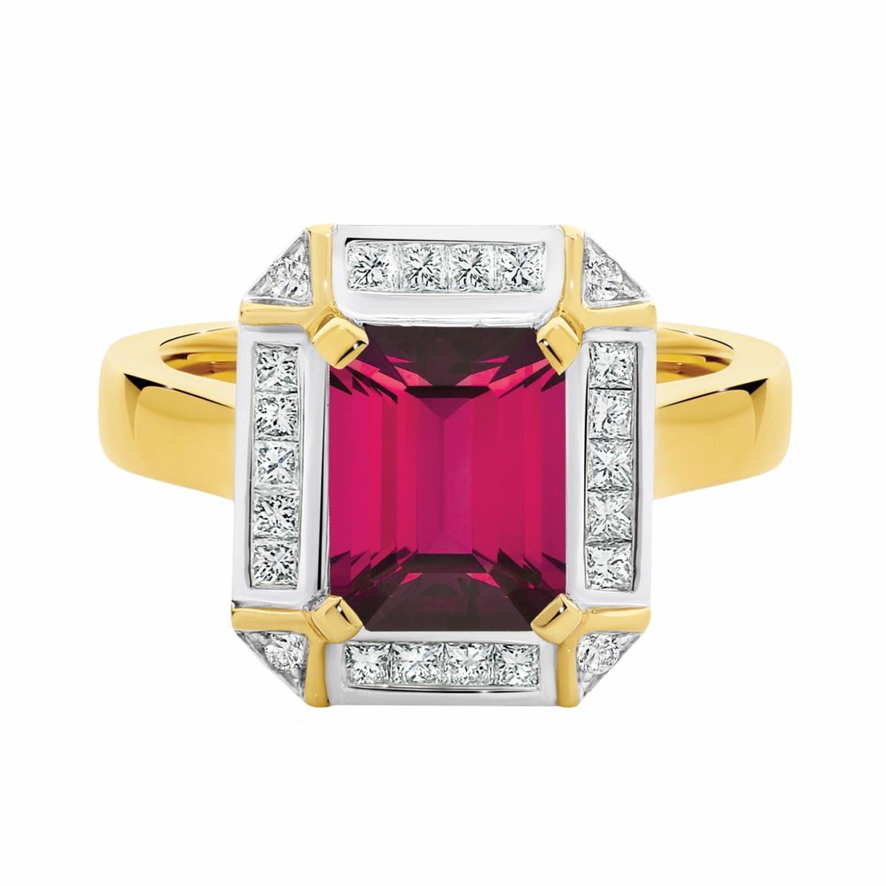 Pink Tourmaline Ring