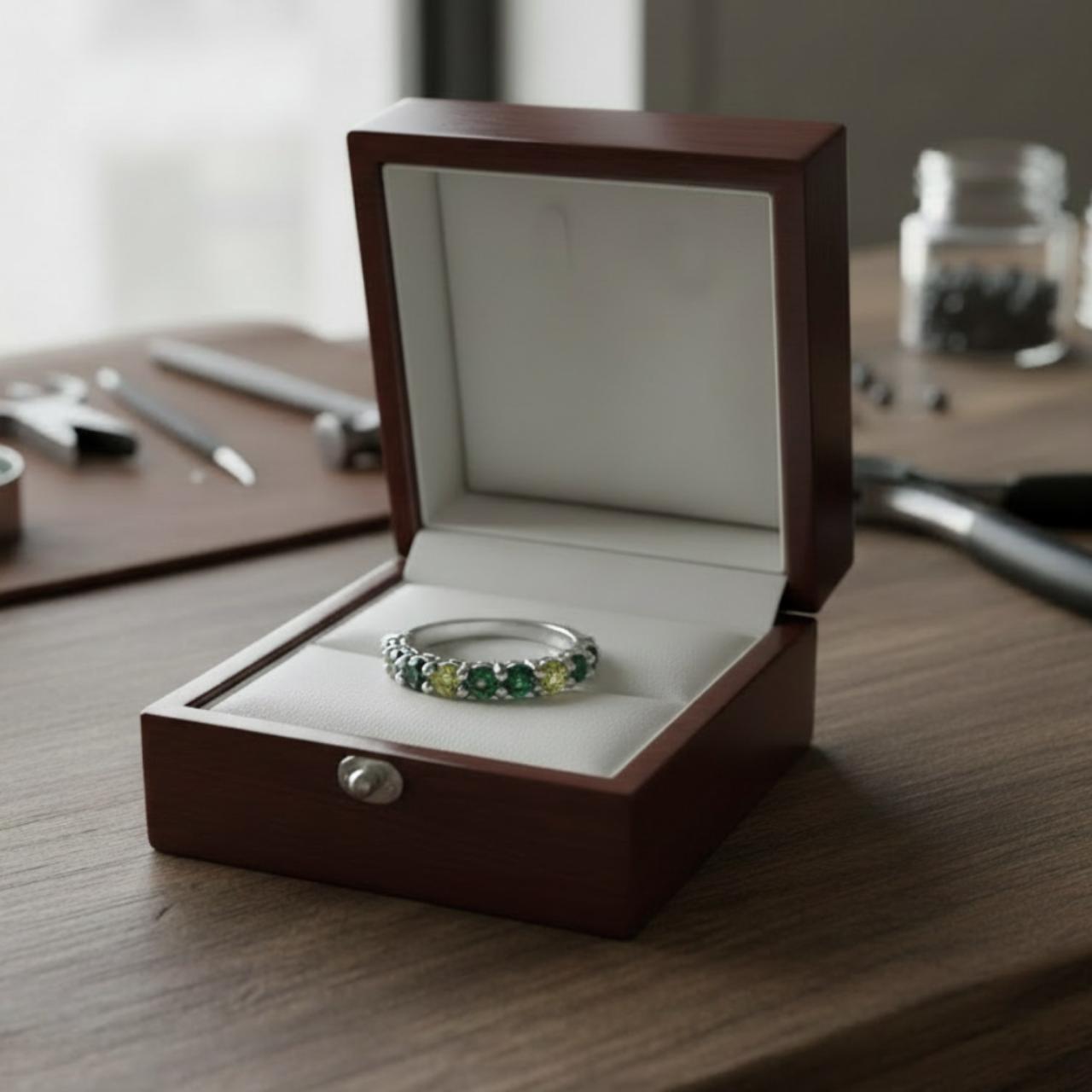 Multi Parti Sapphire Ring