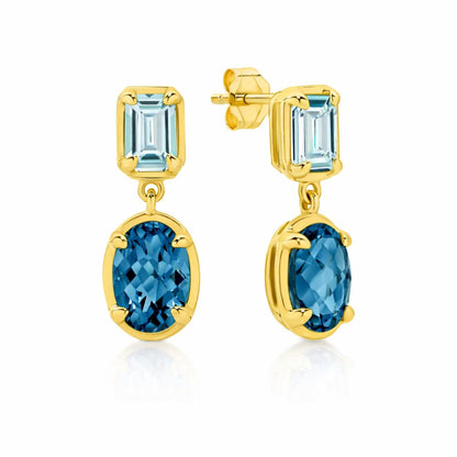 London & Sky Topaz studs