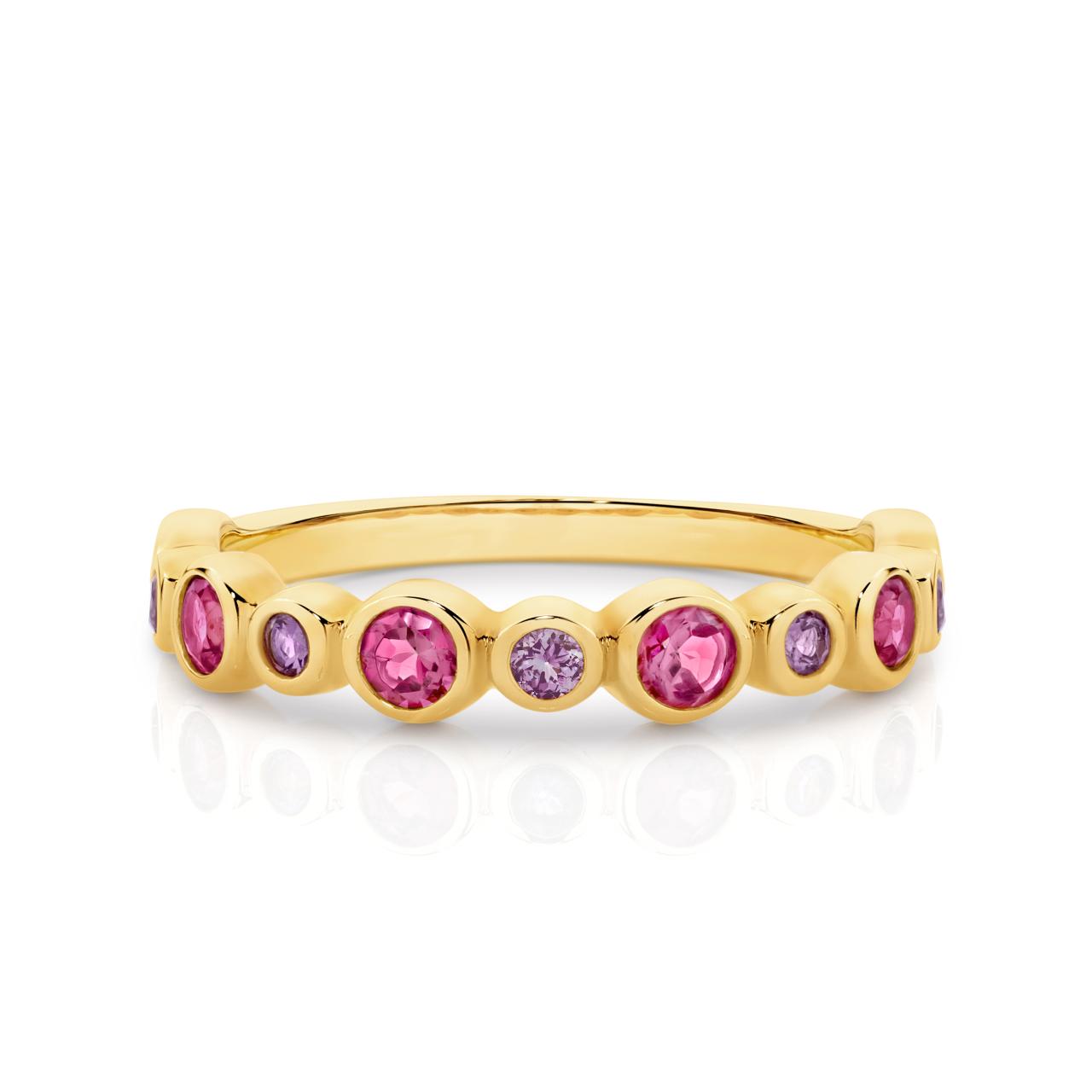Garnet & Amethyst Ring