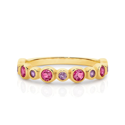 Garnet & Amethyst Ring