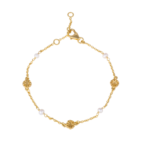 Poppy Bracelet with Pearls