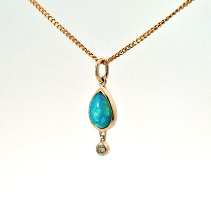 Pear shape Opal pendant