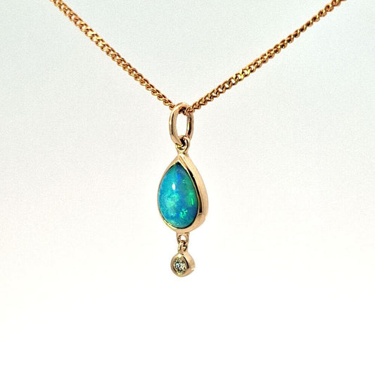 Pear shape Opal pendant