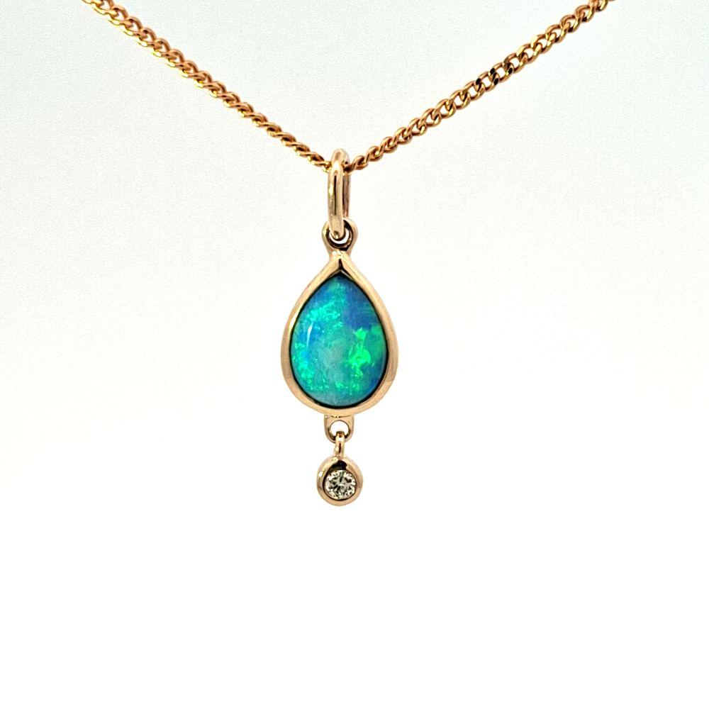 Pear shape Opal pendant